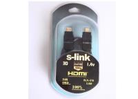 S-LINK SLX-318 HDMI M/M 5m Altın Uçlu 24K + L Kon. 1.4 Ver. 3D Kablo